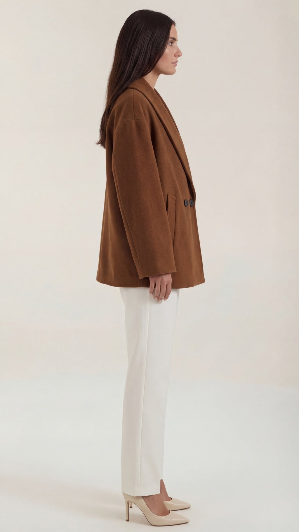 Abrigo corto oversize para mujer, cálido y acogedor - Foto 8