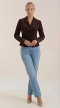 Blazer de terciopelo para mujer, elegante y favorecedor - Foto 1