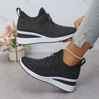 Zapatillas de malla con detalles brillantes – María - Foto 3