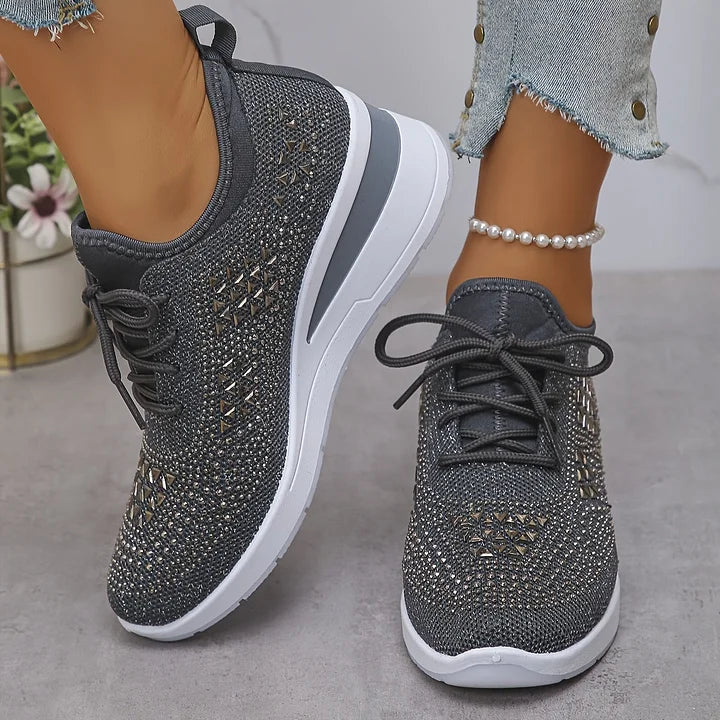 Zapatillas de malla con detalles brillantes – María - Foto 18