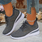 Zapatillas de malla con detalles brillantes – María - Foto 17