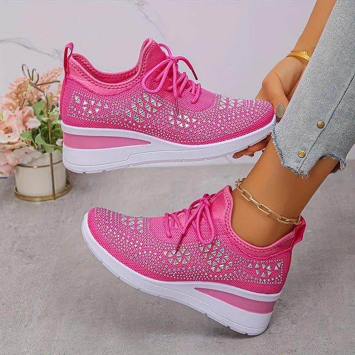Zapatillas de malla con detalles brillantes – María - Foto 9