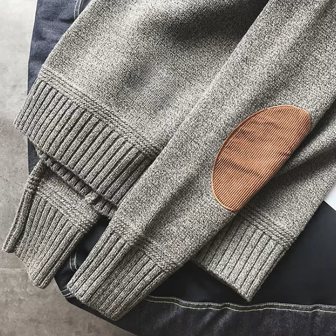 Jersey alpino de punto grueso para hombre con coderas - Foto 3