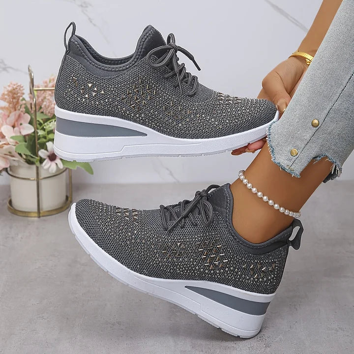 Zapatillas de malla con detalles brillantes – María - Foto 6
