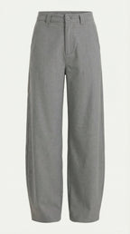 Pantalón ancho de mujer ligero y fluido con cintura alta - Foto 10