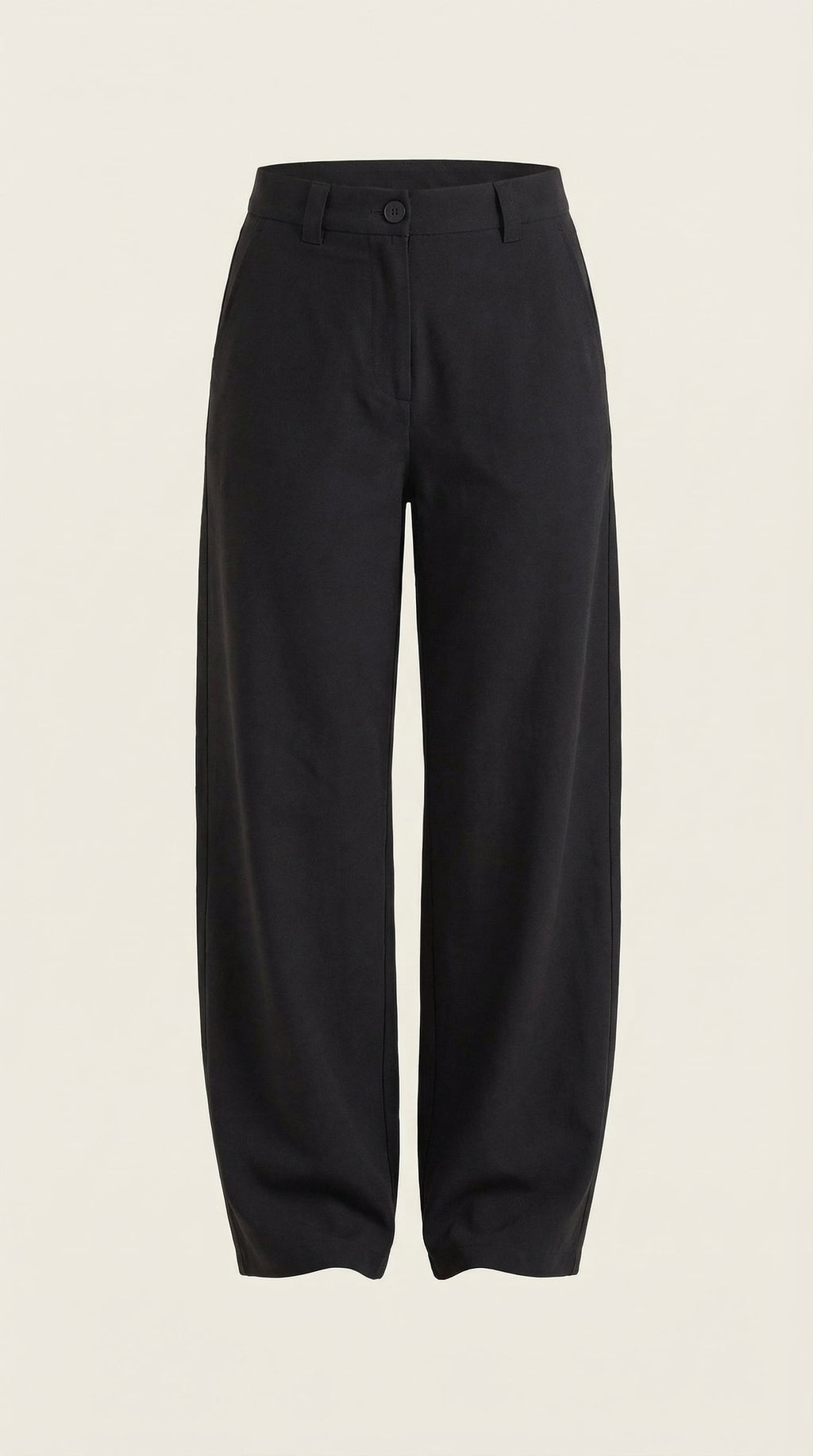 Pantalón ancho de mujer ligero y fluido con cintura alta - Foto 5