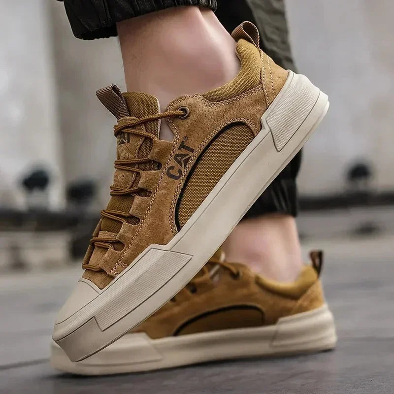 Zapatillas urbanas de piel con malla para hombre | Antonio - Foto 5