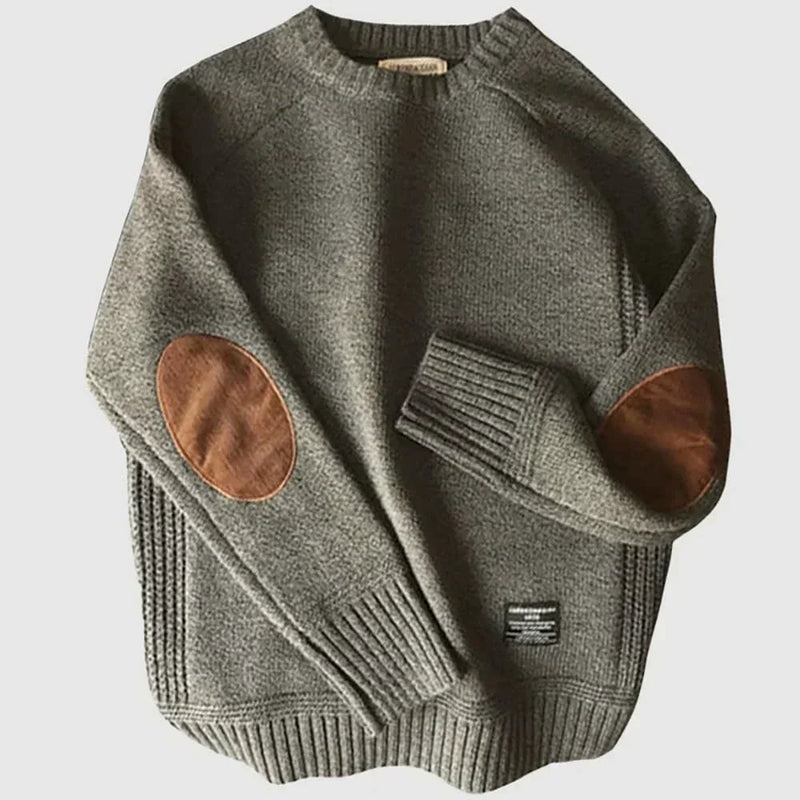 Jersey alpino de punto grueso para hombre con coderas - Foto 1