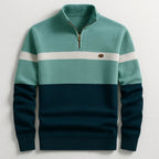 Jersey con cremallera para hombre, cuello alto de punto - Foto 2