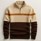 Jersey con cremallera para hombre, cuello alto de punto - Foto 3