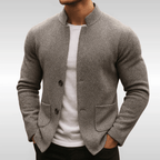 Blazer de punto texturizado con cuello mao – Rafael - Foto 5
