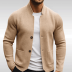 Blazer de punto texturizado con cuello mao – Rafael - Foto 4