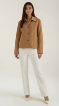 Chaqueta corta con botones para mujer, suave y ligera - Foto 1