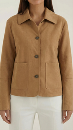 Chaqueta corta con botones para mujer, suave y ligera - Foto 4