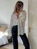 Blusa holgada de lentejuelas para un look con brillo - Foto 1
