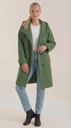 Abrigo largo con capucha para mujer, suave y cómodo - Foto 1