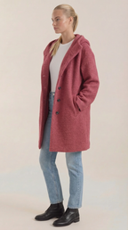 Abrigo largo con capucha para mujer, suave y cómodo - Foto 10