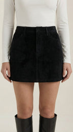 Minifalda de talle alto para mujer, entallada y elegante - Foto 3