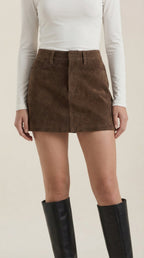 Minifalda de talle alto para mujer, entallada y elegante - Foto 8