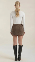 Minifalda de talle alto para mujer, entallada y elegante - Foto 9