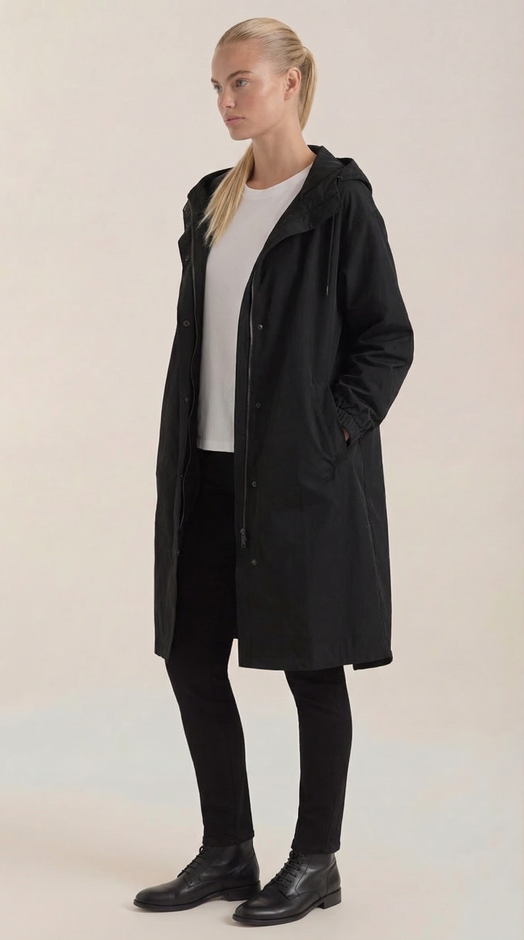 Chaqueta de lluvia con capucha para mujer, ligera y cómoda - Foto 2