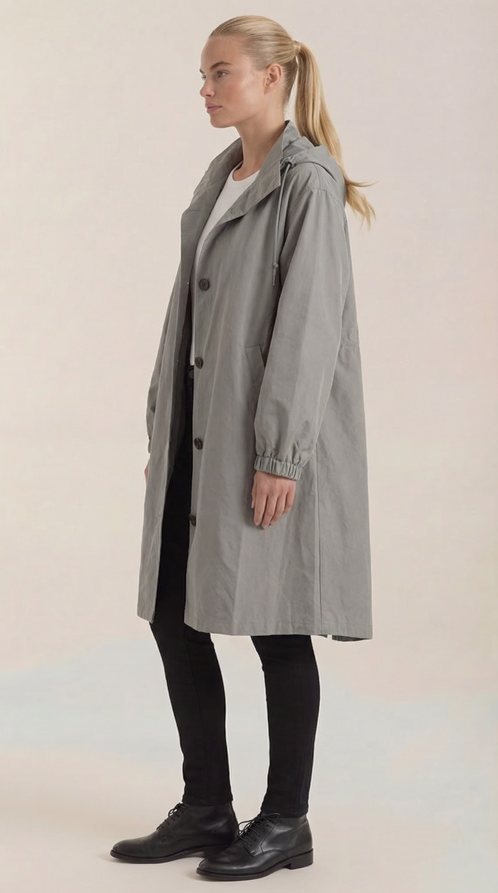 Chaqueta de lluvia con capucha para mujer, ligera y cómoda - Foto 4