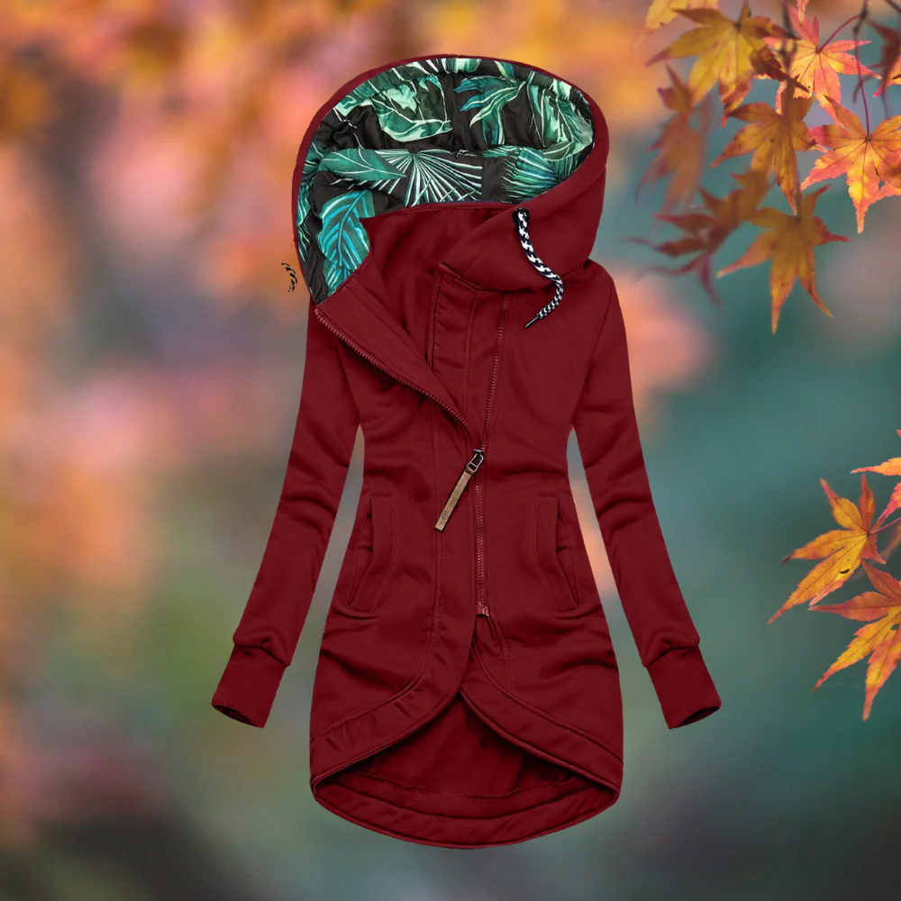 Chaqueta larga de felpa con capucha para mujer, cálida - Foto 3