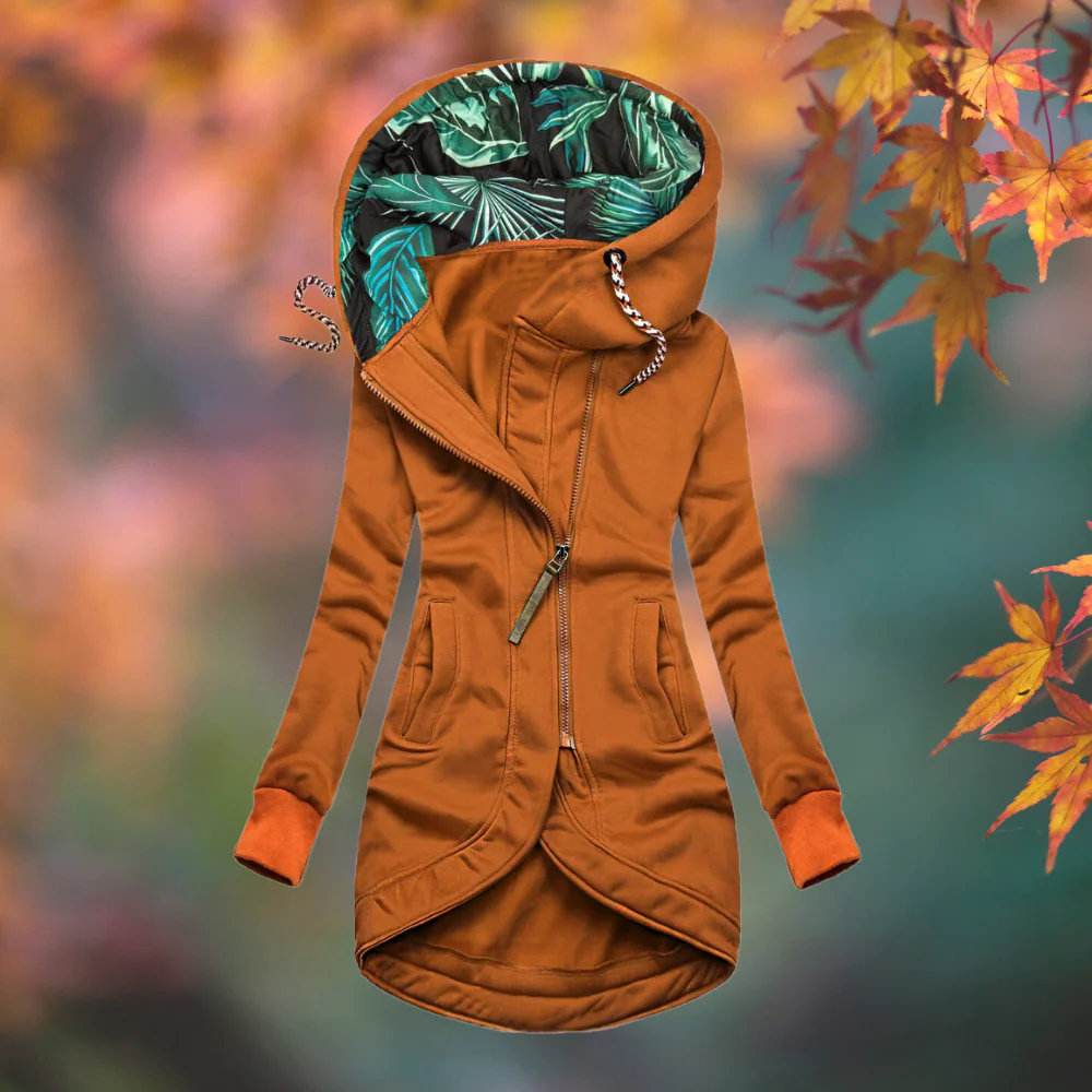 Chaqueta larga de felpa con capucha para mujer, cálida - Foto 5