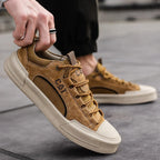 Zapatillas urbanas de piel con malla para hombre | Antonio - Foto 8