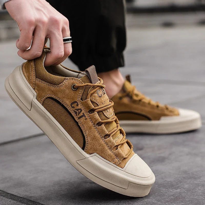 Zapatillas urbanas de piel con malla para hombre | Antonio - Foto 8