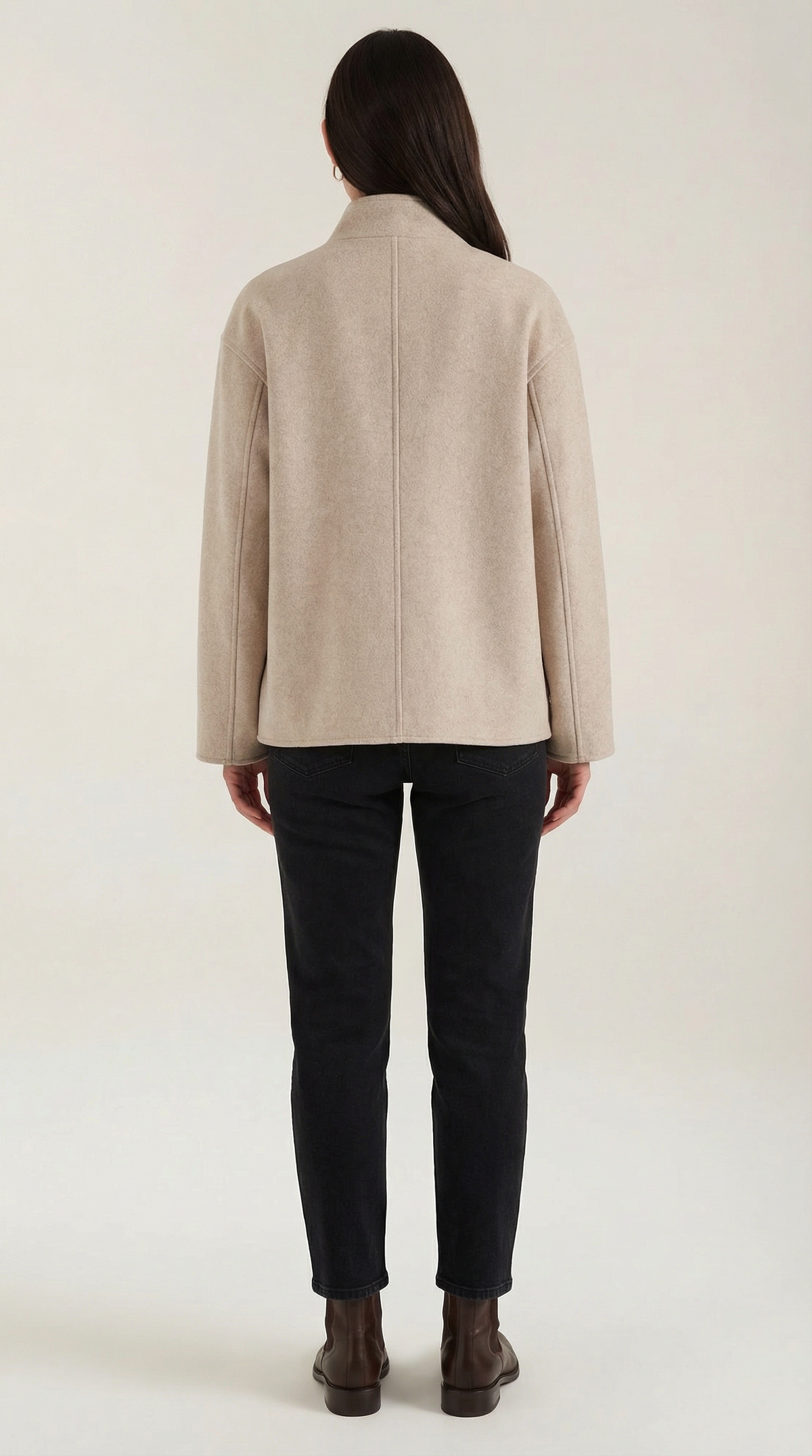 Chaqueta oversize con botones para mujer, suave y cálida - Foto 4