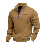 Jersey de felpa suave para hombre con media cremallera - Foto 2