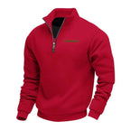 Jersey de felpa suave para hombre con media cremallera - Foto 3