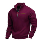 Jersey de felpa suave para hombre con media cremallera - Foto 5