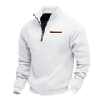 Jersey de felpa suave para hombre con media cremallera - Foto 6