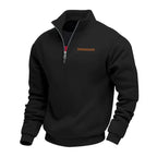 Jersey de felpa suave para hombre con media cremallera - Foto 7