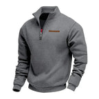 Jersey de felpa suave para hombre con media cremallera - Foto 8