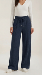 Pantalón cómodo de mujer con cintura elástica y cordón - Foto 6