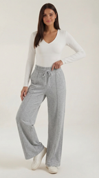 Pantalón cómodo de mujer con cintura elástica y cordón - Foto 9