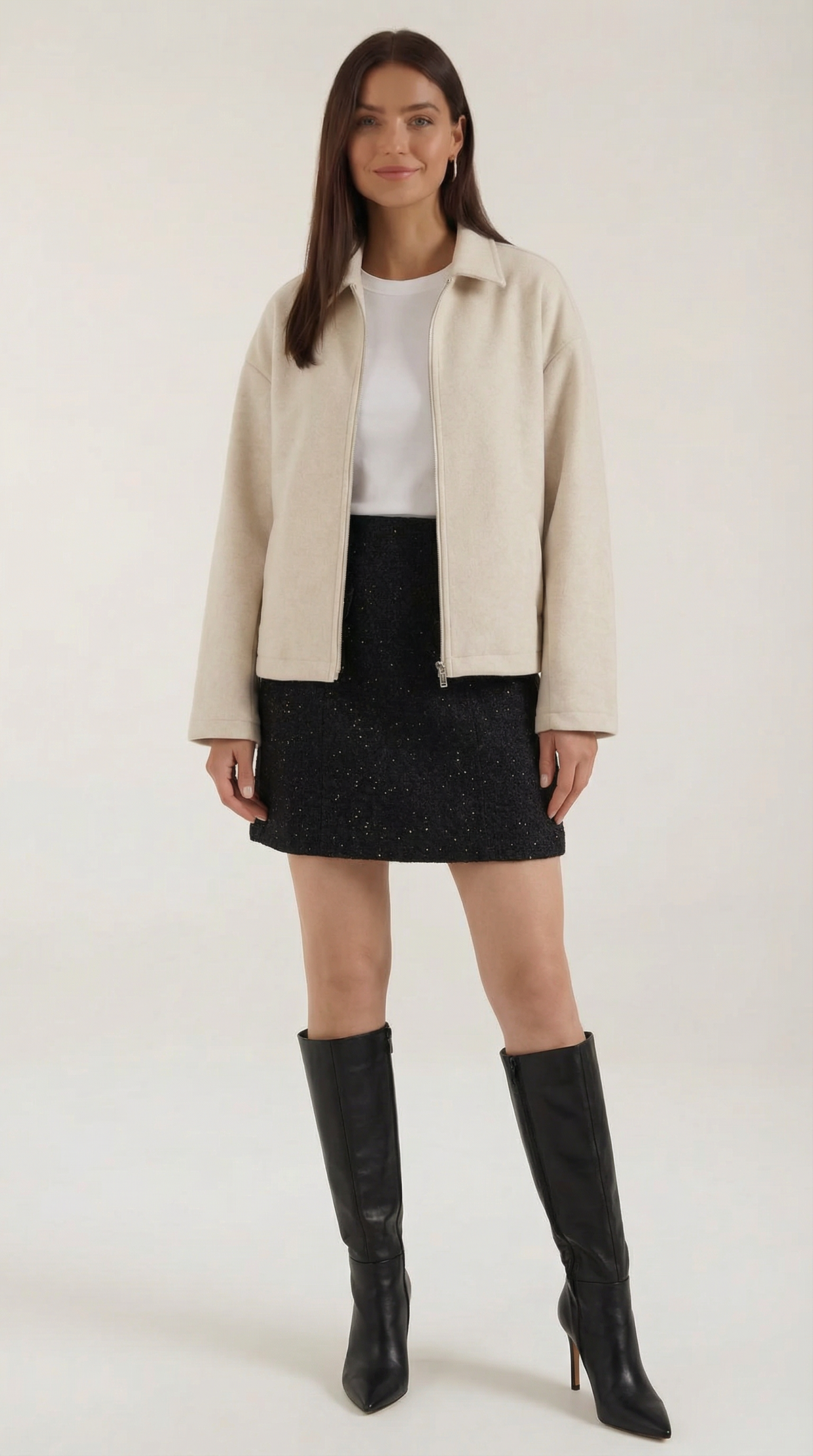 Cárdigan con cremallera para mujer, suave y cómodo - Foto 4