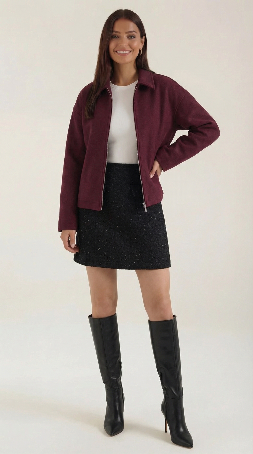 Cárdigan con cremallera para mujer, suave y cómodo - Foto 9
