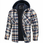 Chaqueta acolchada de cuadros para hombre, cálida y ligera - Foto 2
