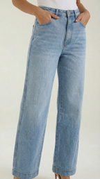 Vaqueros baggy de tiro alto para mujer, lavado vintage - Foto 3