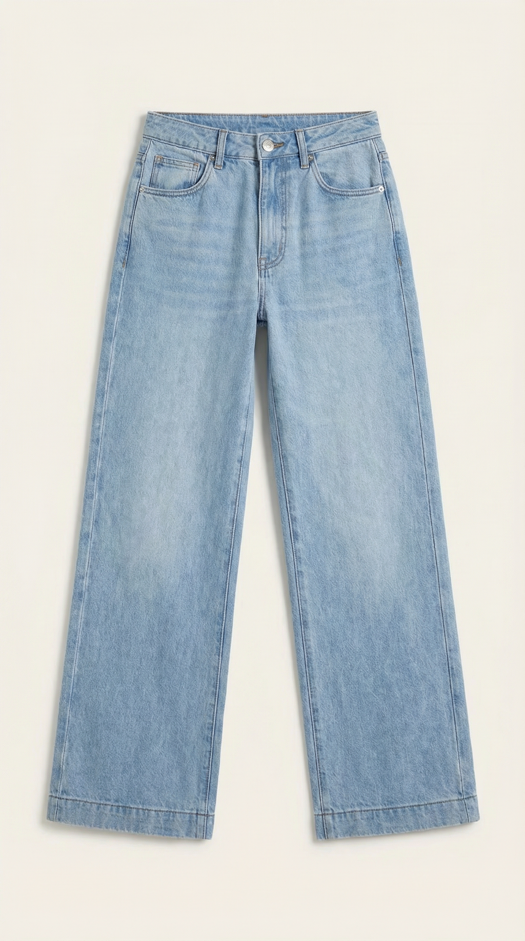 Vaqueros baggy de tiro alto para mujer, lavado vintage - Foto 5
